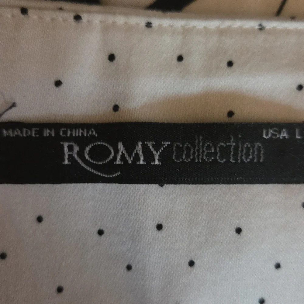 Black & White Cotton Skirt - Picture 3 of 4